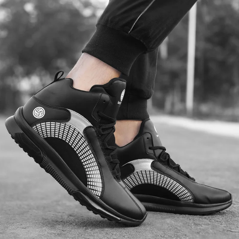 Bacca Bucci Black Superstar 2.0 High-Top Sneakers for Men | Best Price UAE